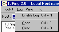 "Log" Drop Down Menu (3843 bytes)